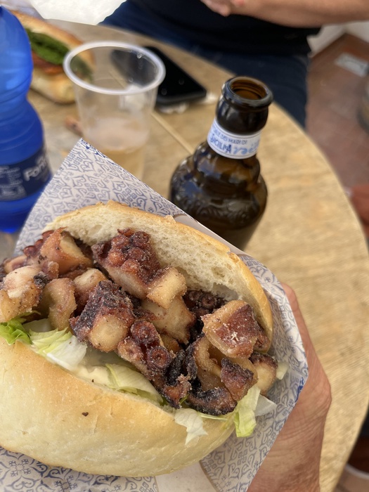 Sicile Hamburger de poulpe  